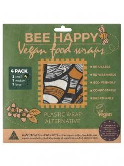 Bee Happy wrap vegansk 4 pk