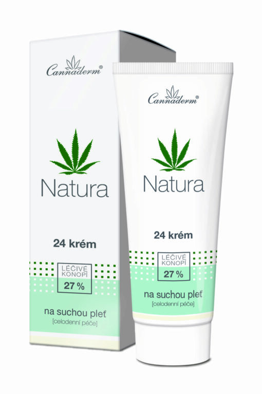 Cannaderm Natura 24timers creme til normal hud